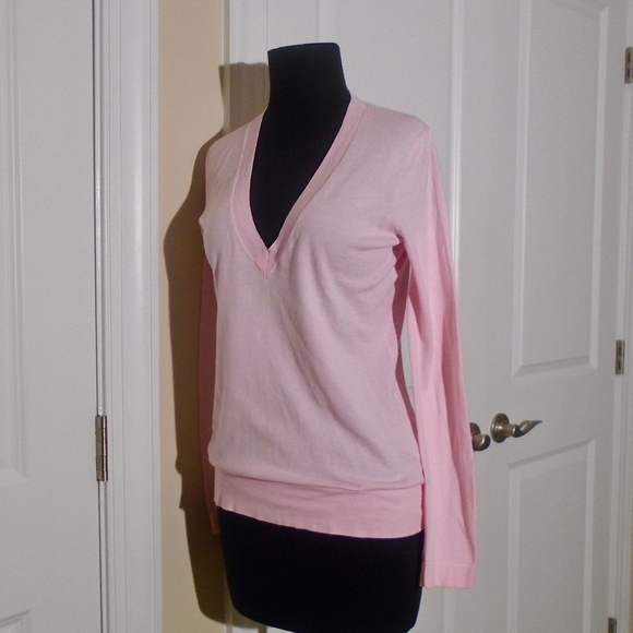 J CREW V-Neck Long Sleeve Cotton Sweater S - Picture 2 of 5